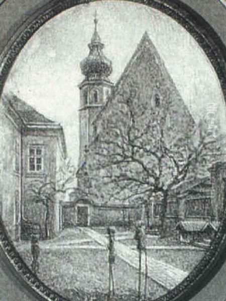 Church In Vienna by Franz Hohenberger