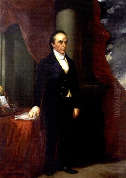 Portrait Of Daniel Webster Oil Painting by Albert Gallatin Hoit