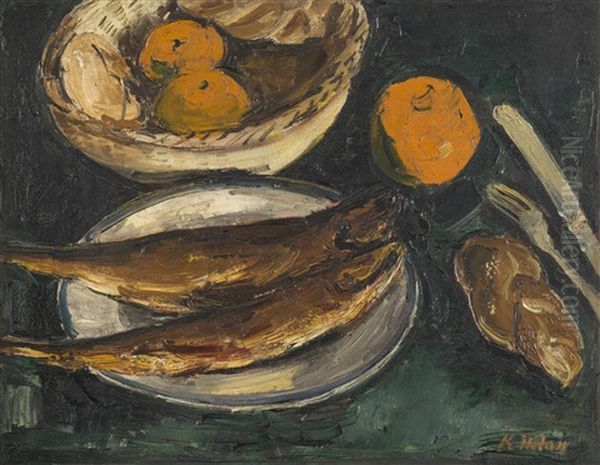 Still Life With Fish by Karel Holan