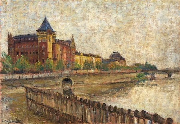 Pohled Od Karlovych Lazni Oil Painting by Karel Holan