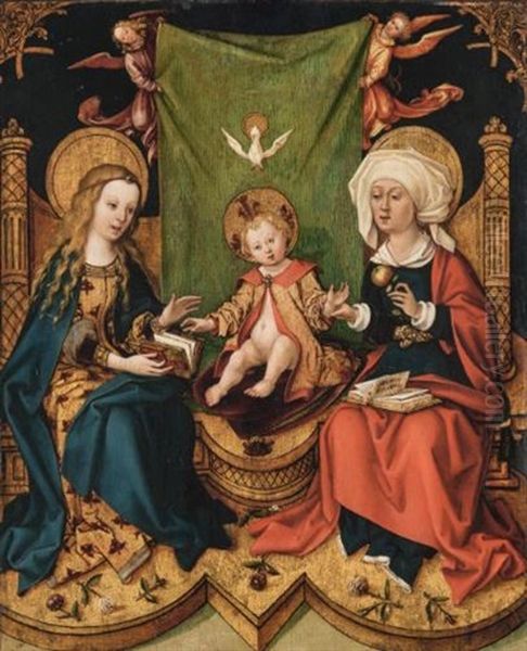 The Virgin And Child With Saint Anne Oil Painting by Hans Holbein the Elder