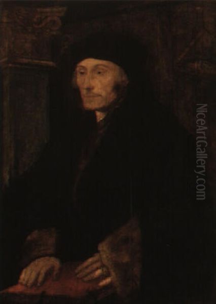 Portrait Of Erasmus Of Rotterdam Oil Painting by Hans Holbein the Elder