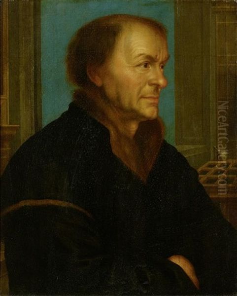 Bildnis Des Johannes Froben Oil Painting by Hans Holbein the Younger