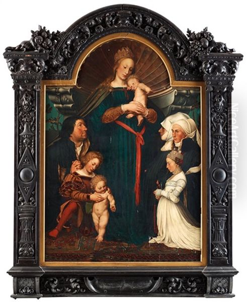 The Darmstadt Madonna Oil Painting by Hans Holbein the Younger