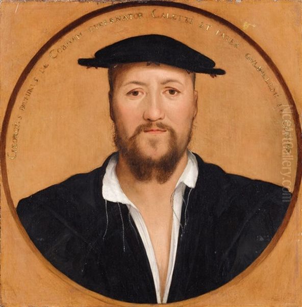 Bildnis George Brooke, Neunter Baron Cobham Oil Painting by Hans Holbein the Younger