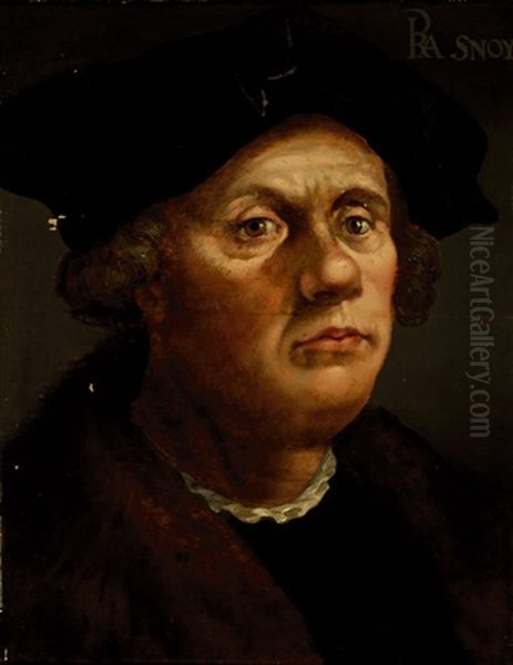 Man's Portrait Oil Painting by Hans Holbein the Younger