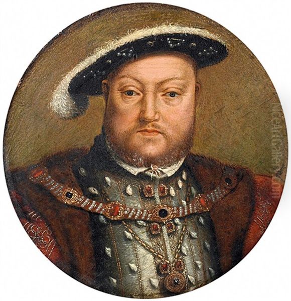 Heinrich Viii. Oil Painting by Hans Holbein the Younger