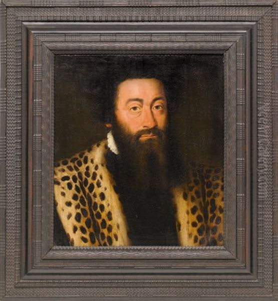 Portrait Of A Bearded Man Oil Painting by Hans Holbein the Younger