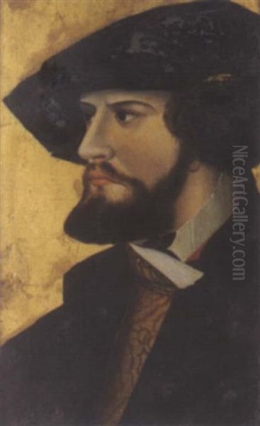 Bildnis Eines Bartigen Mannes Oil Painting by Hans Holbein the Younger