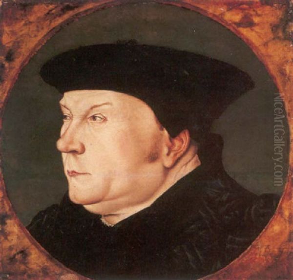 Portrait Of Thomas Cromwell, First Earl Of Essex Oil Painting by Hans Holbein the Younger