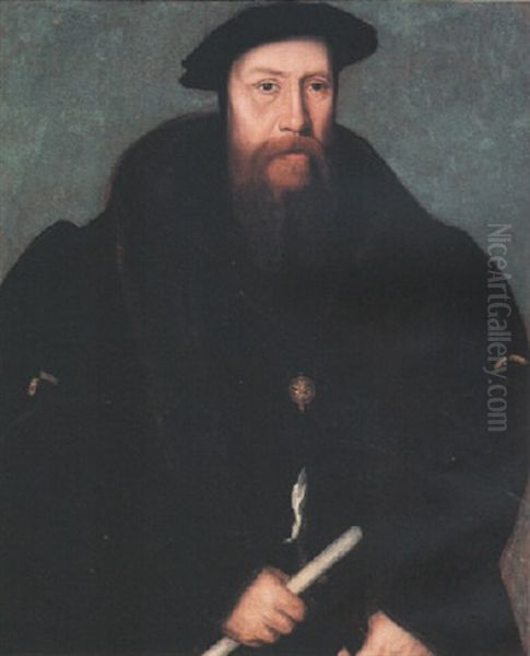 Portrait Of William Paget, First Baron Paget Of Beaudesert Oil Painting by Hans Holbein the Younger