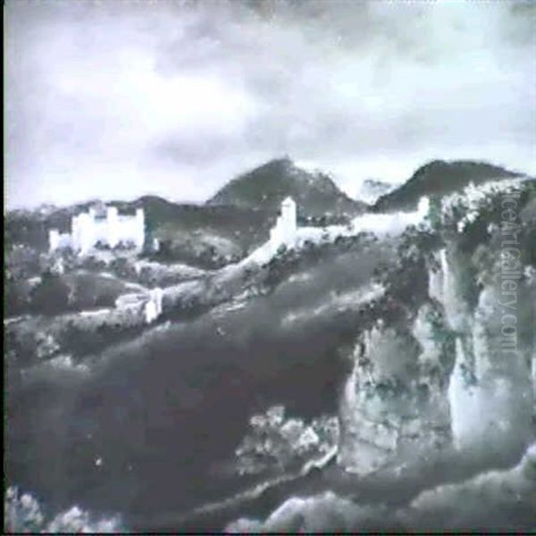 Blick Auf Salzburg Oil Painting by Therese Holbein