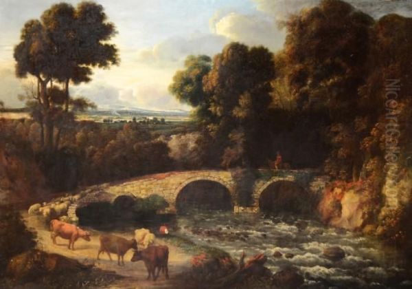 Tillskriven Oil Painting by Thomas Barker of Bath