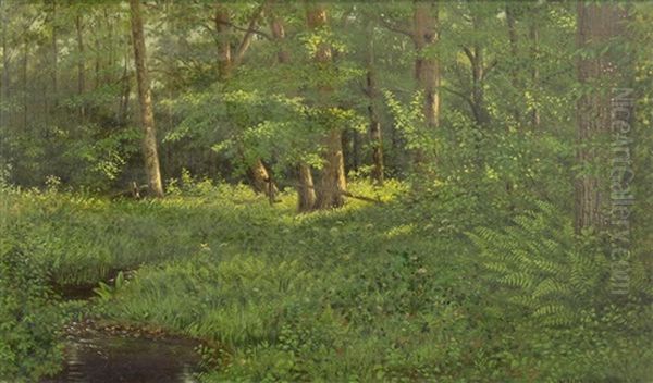 Knee Deep In June, 1887 Oil Painting by Wakeman Holberton