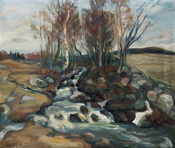 River Landscape by Kristen Holbo