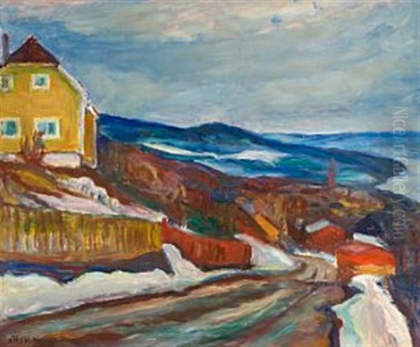 Varkveld Lillehammer Oil Painting by Kristen Holbo