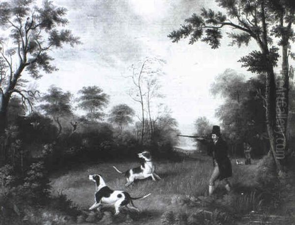 Partridge Shooting Oil Painting by Abel Hold