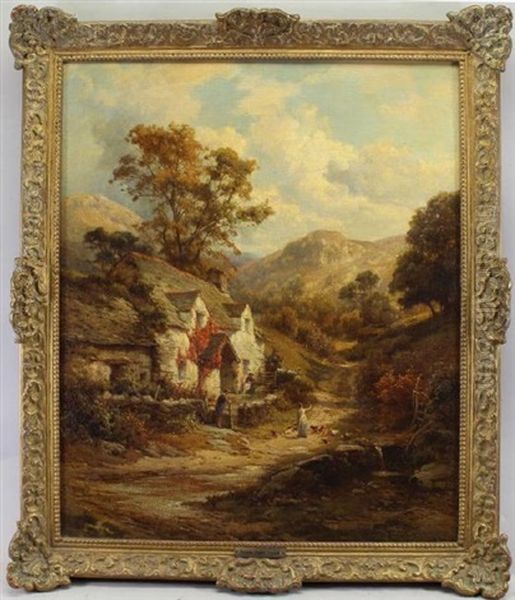 The Village Oil Painting by Edward Henry Holder