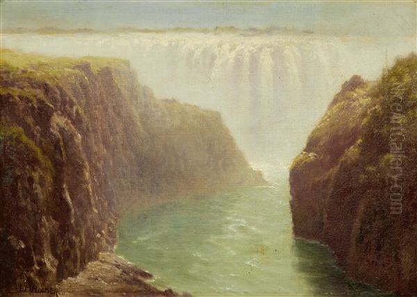 The Boiling Pot, Victoria Falls Oil Painting by Edward Henry Holder