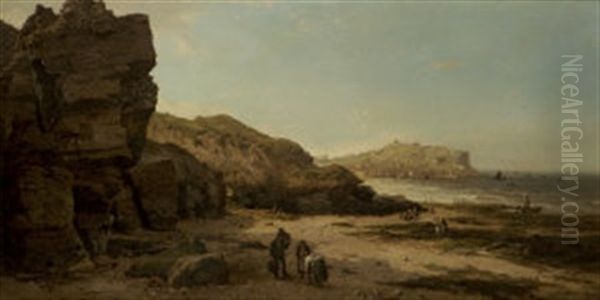 Beach Landscape Oil Painting by Edward Henry Holder