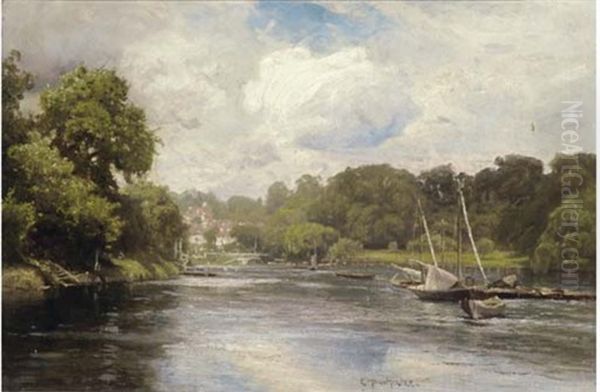 The Thames At Richmond Oil Painting by Edward Henry Holder