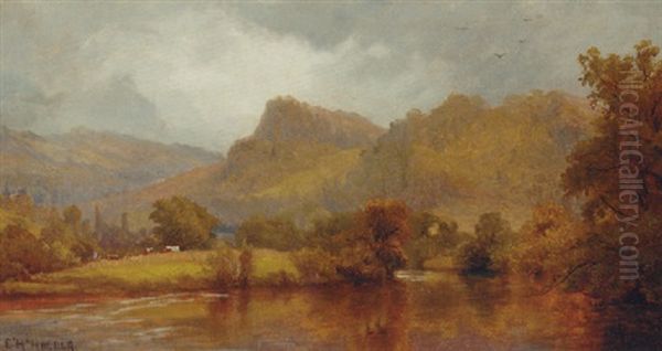 Purple Pool On The Conway Oil Painting by Edward Henry Holder