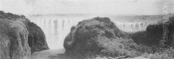 Victoria Falls Oil Painting by Edward Henry Holder