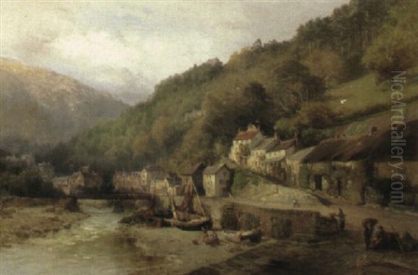 Lynmouth, Devon Oil Painting by Edward Henry Holder