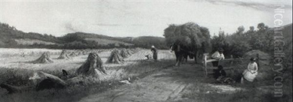 Harvest Time Oil Painting by Edward Henry Holder