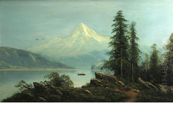 Mt. Shasta Oil Painting by Ransom Gillet Holdredge