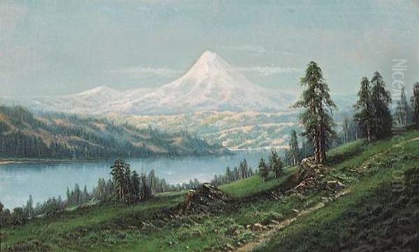 Mount Hood, Oregon Oil Painting by Ransom Gillet Holdredge