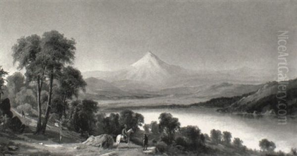 View Of Mt. Hood Oil Painting by Ransom Gillet Holdredge