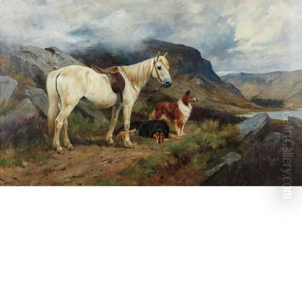 Best Friends Oil Painting by Wright Barker