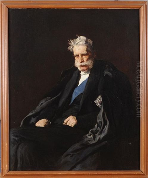 Portrait Of The Fourth Duke Of Cleveland Oil Painting by Francis Montague (Frank) Holl