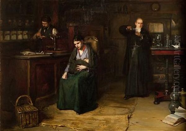 Doubtful Hope Oil Painting by Francis Montague (Frank) Holl