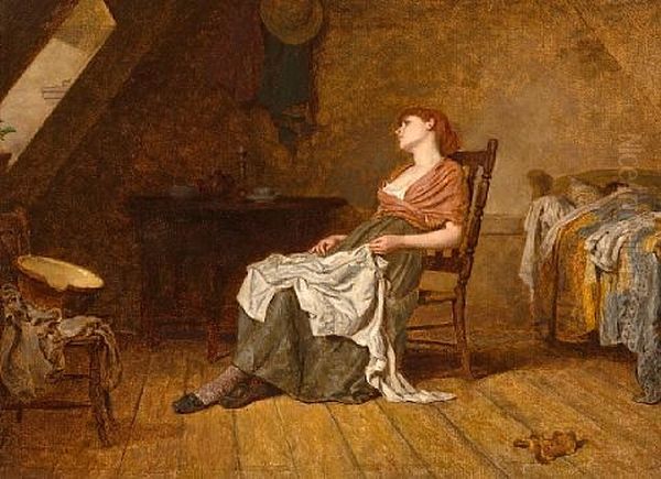 Far Away Thoughts Oil Painting by Francis Montague (Frank) Holl