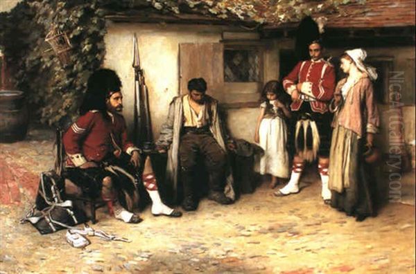 A Deserter Oil Painting by Francis Montague (Frank) Holl