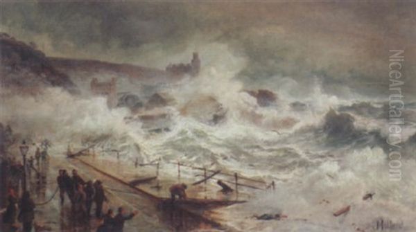 The Rescue Oil Painting by John Holland Jr.