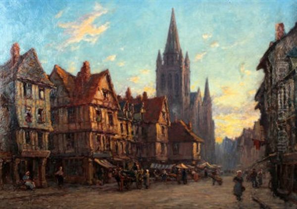 Vannes, Brittany Oil Painting by James Holland