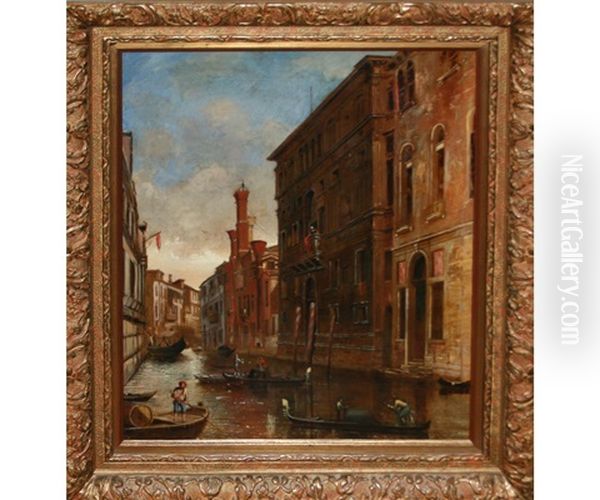 Venetian View Oil Painting by James Holland