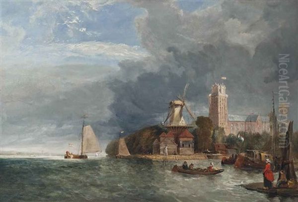 October Morning, Rotterdam Oil Painting by James Holland