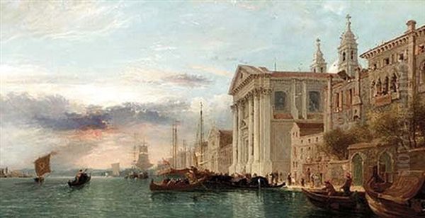 Chiesa Di Gesuati, Venezia Oil Painting by James Holland