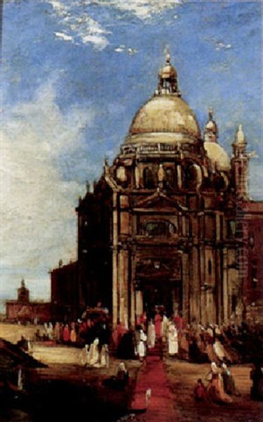 Santa Maria Della Salute Oil Painting by James Holland