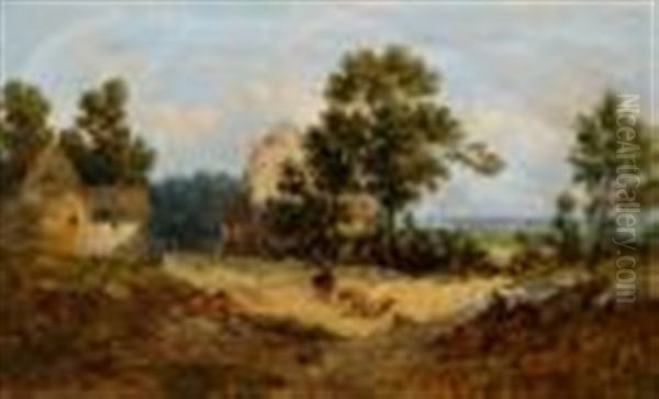 Rustic Landscape Oil Painting by John Holland