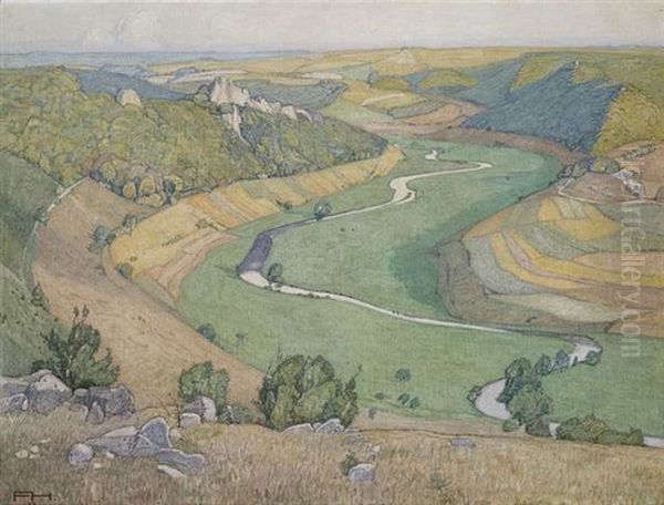 Septembermittag Oil Painting by Felix Hollenberg