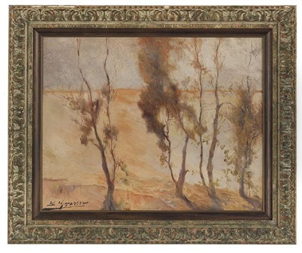 Eucalyptus Trees Oil Painting by William Robert Hollingsworth