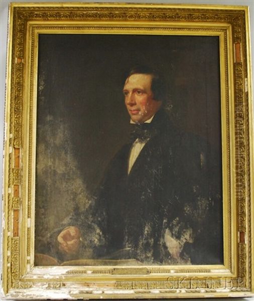 Rev. Francis Cunningham Oil Painting by George Hollingworth