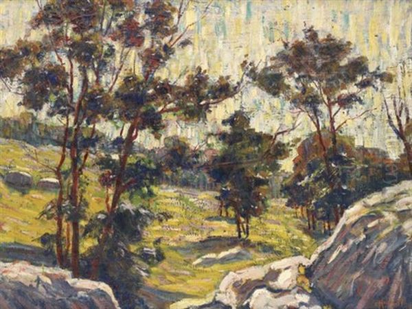 Summer Landscape Oil Painting by Carl Otto Holm