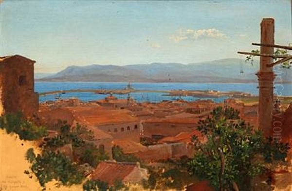 Messina (sotta Noviziata) Oil Painting by Niels Emil Holm