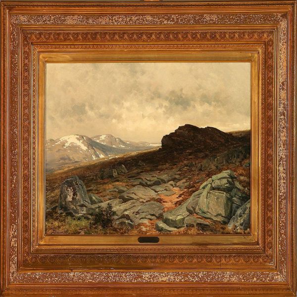 Rocky Landscape Oil Painting by Philip Barlag